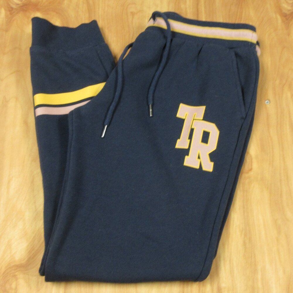 TRUE RELIGION Collegiate Logo‎ Jogger Womens Sz M Ace Blue Athletic Sweatpants